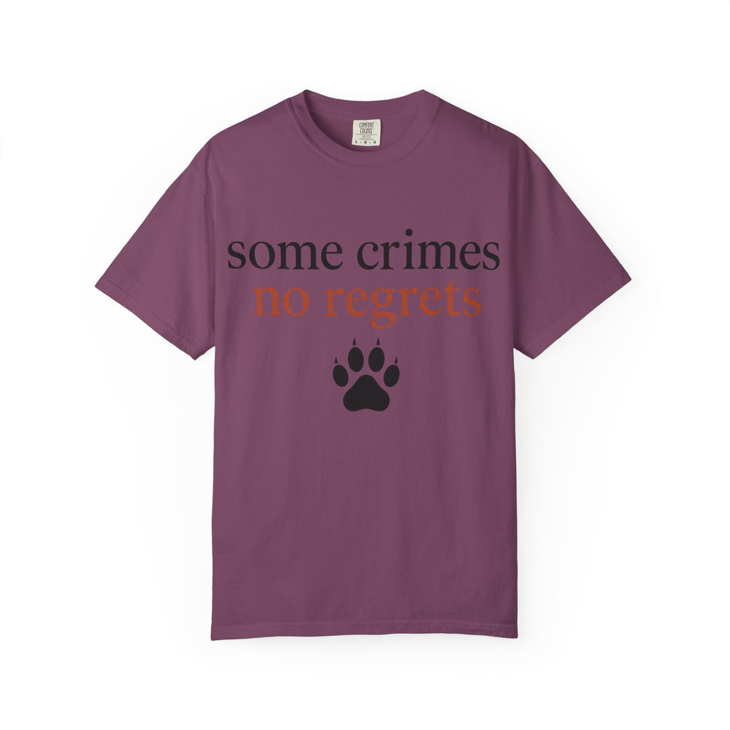 Some Crimes No Regrets Paw T-Shirt