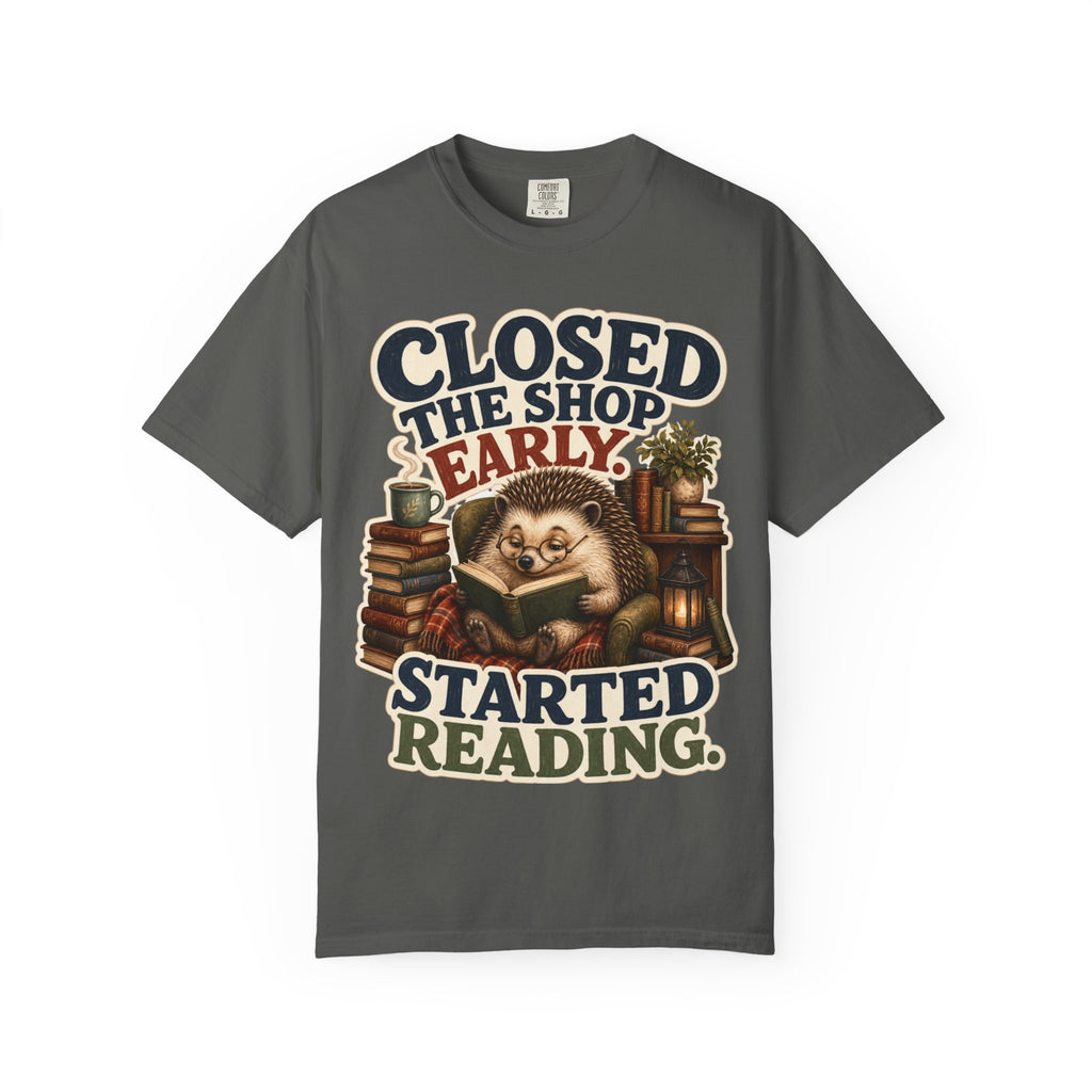 Hedgehog Bookstore Owner T-Shirt