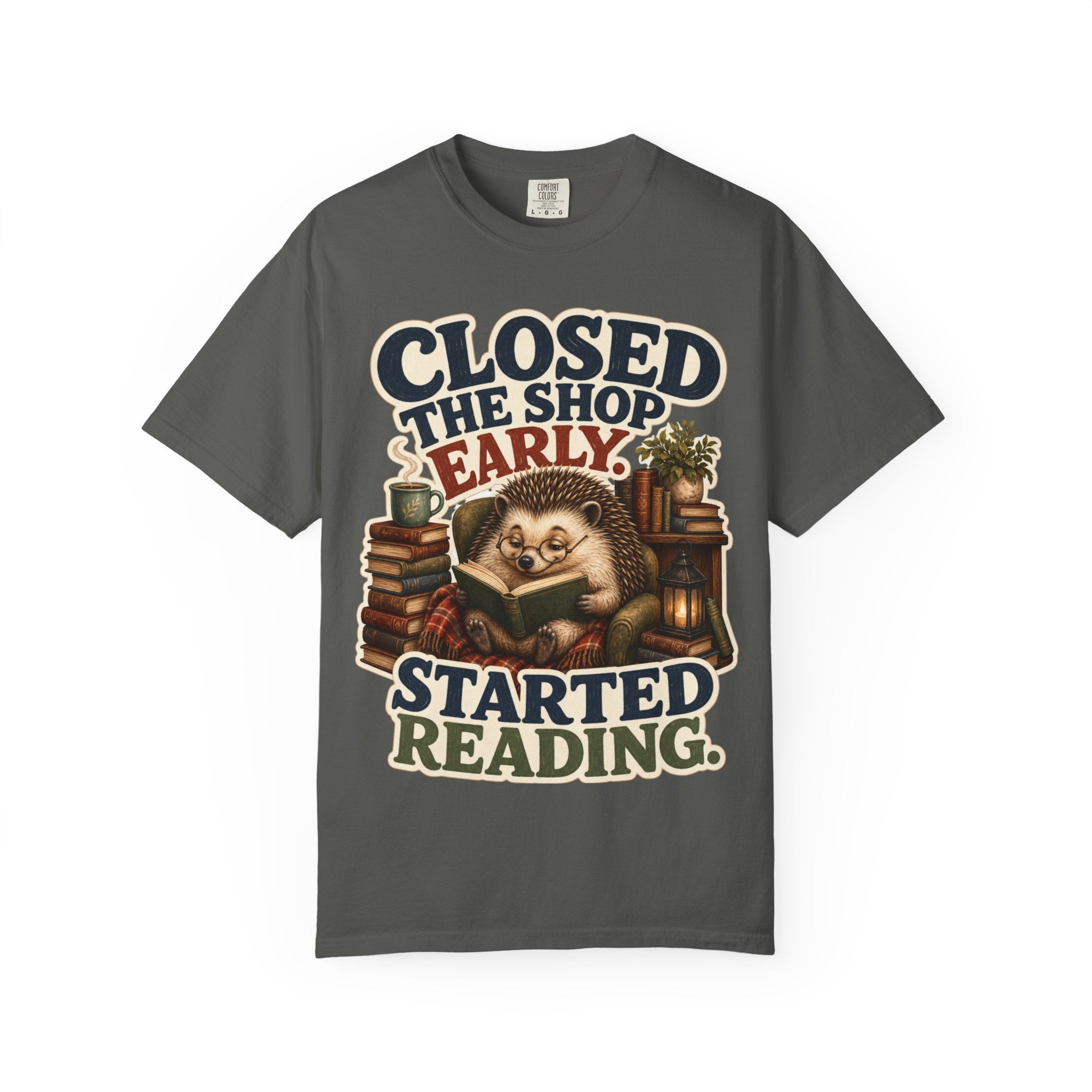 Hedgehog Bookstore Owner T-Shirt