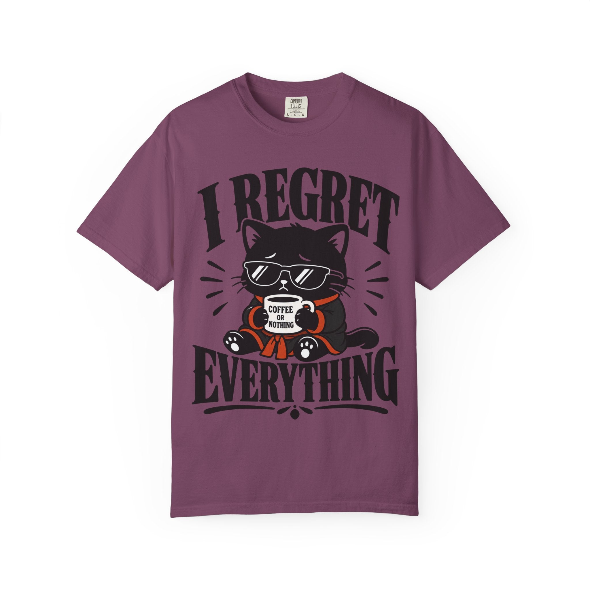 Cat - I Regret Everything T‑Shirt