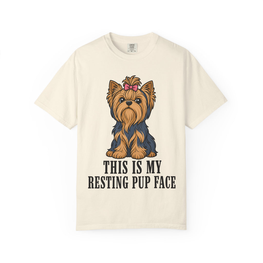 Dog Yorkshire Resting Pup Face T-Shirt