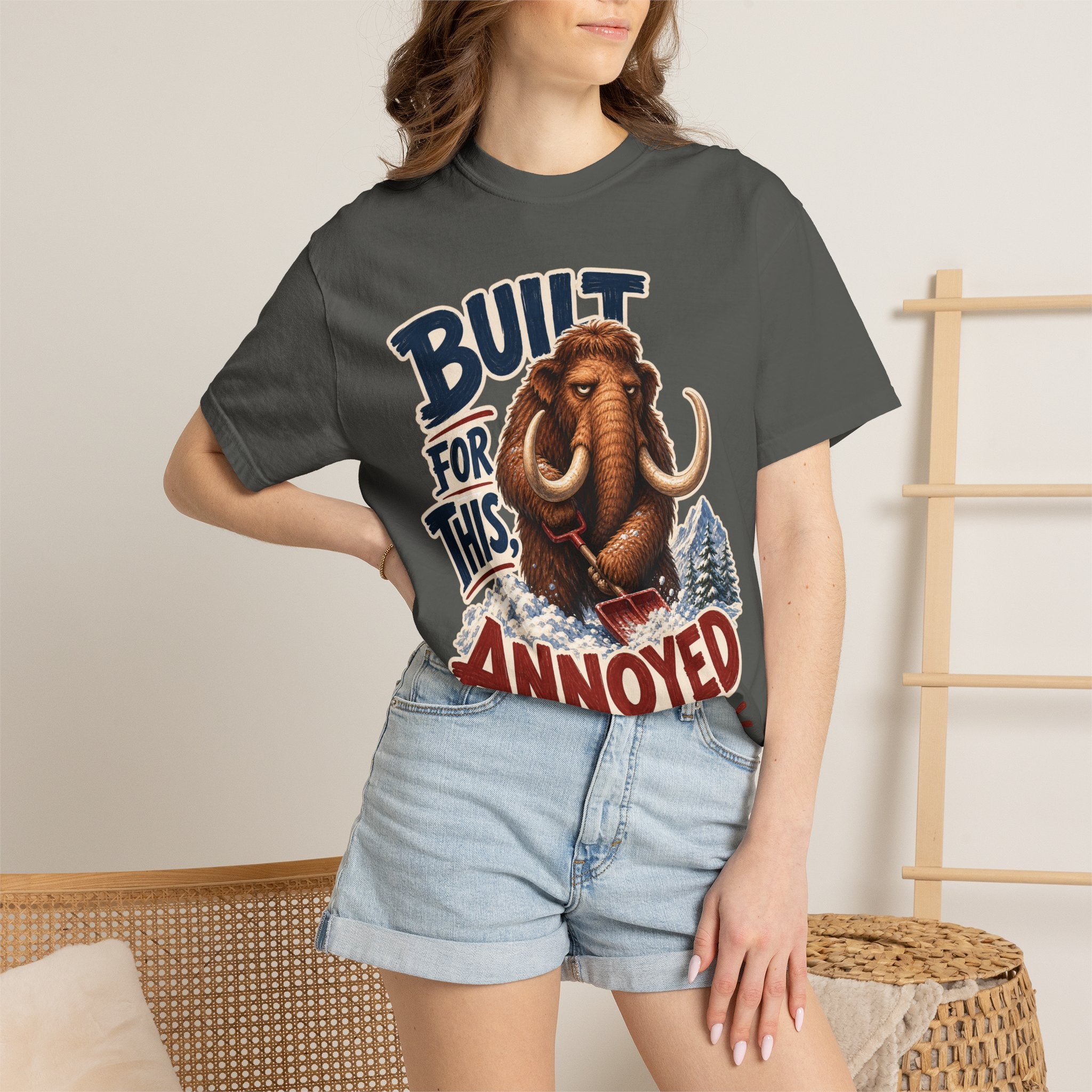 Wooley Mammoth Snow Shovel T-Shirt