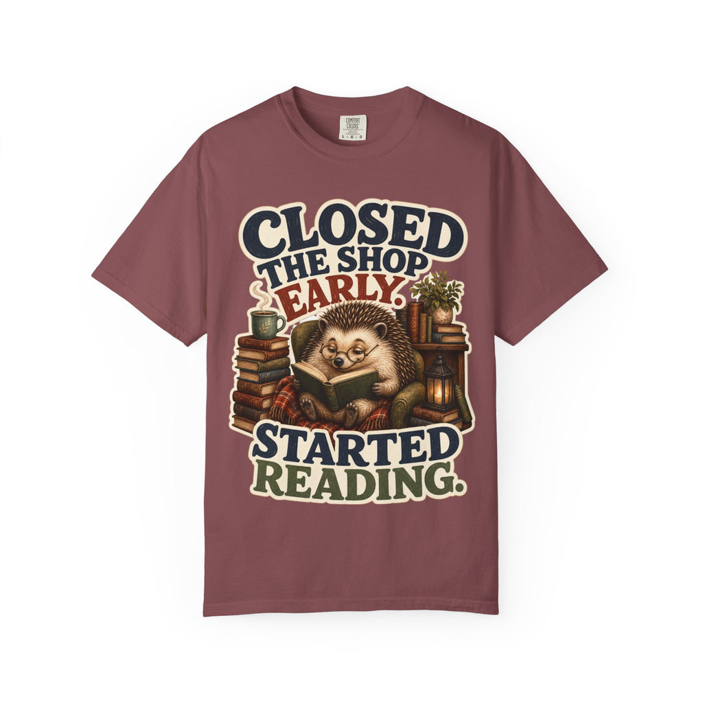Hedgehog Bookstore Owner T-Shirt