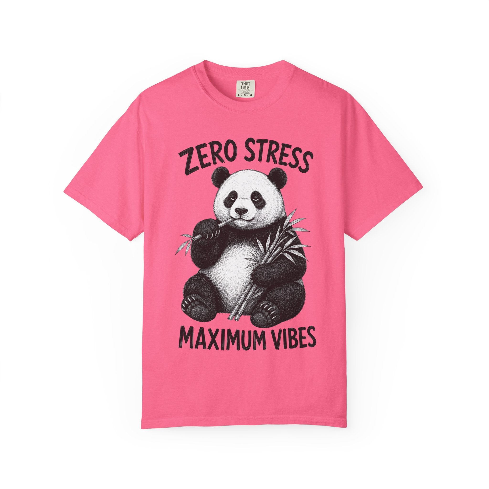 Panda - Zero Stress, Max Vibes T-Shirt