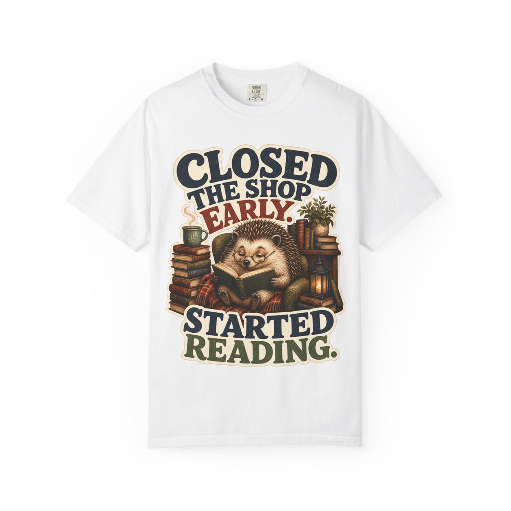 Hedgehog Bookstore Owner T-Shirt