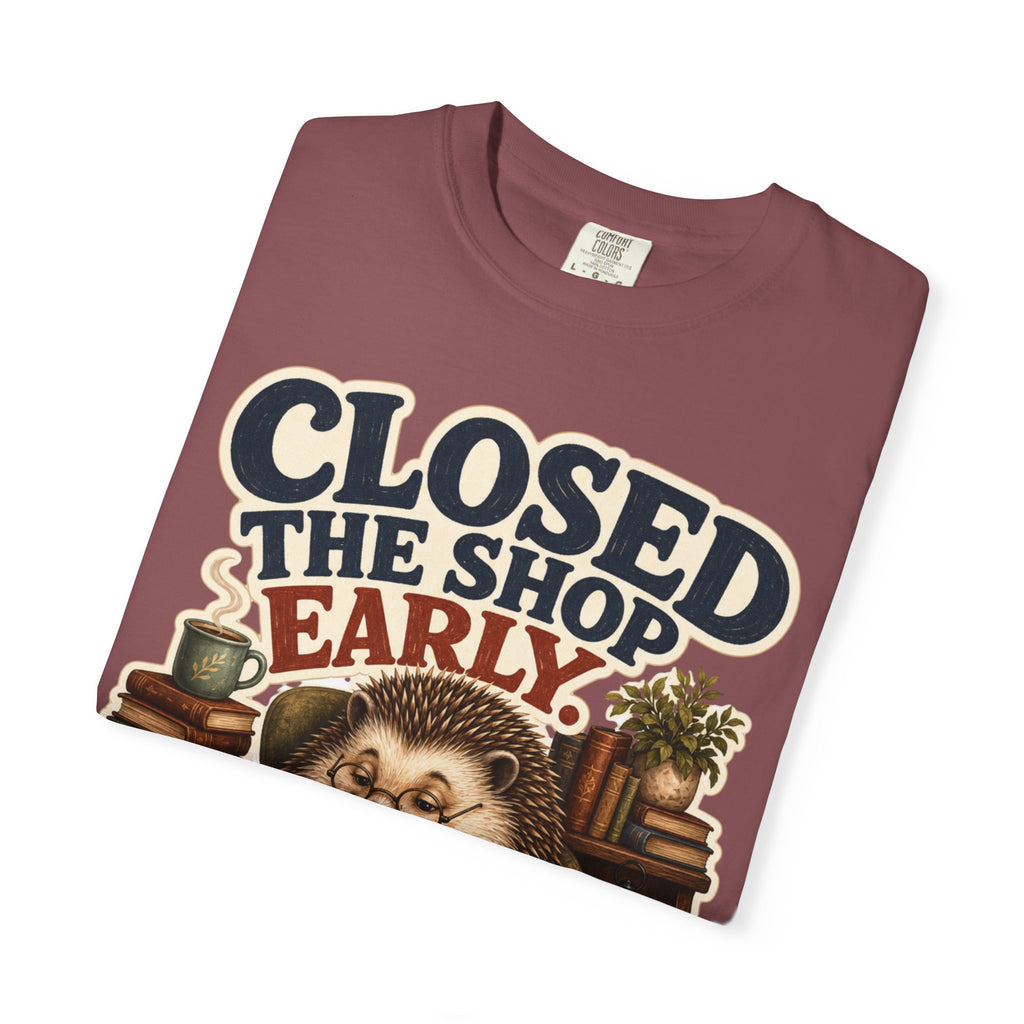 Hedgehog Bookstore Owner T-Shirt