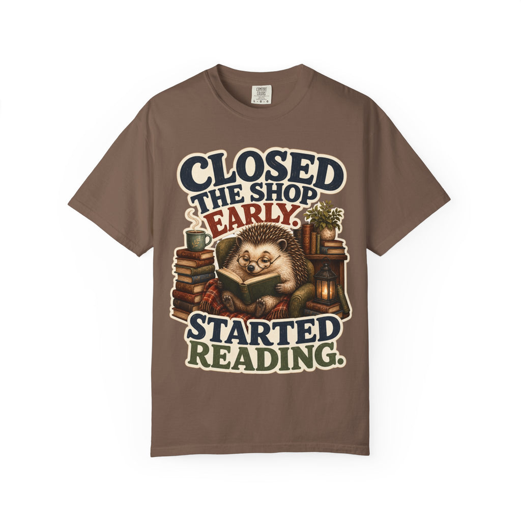 Hedgehog Bookstore Owner T-Shirt