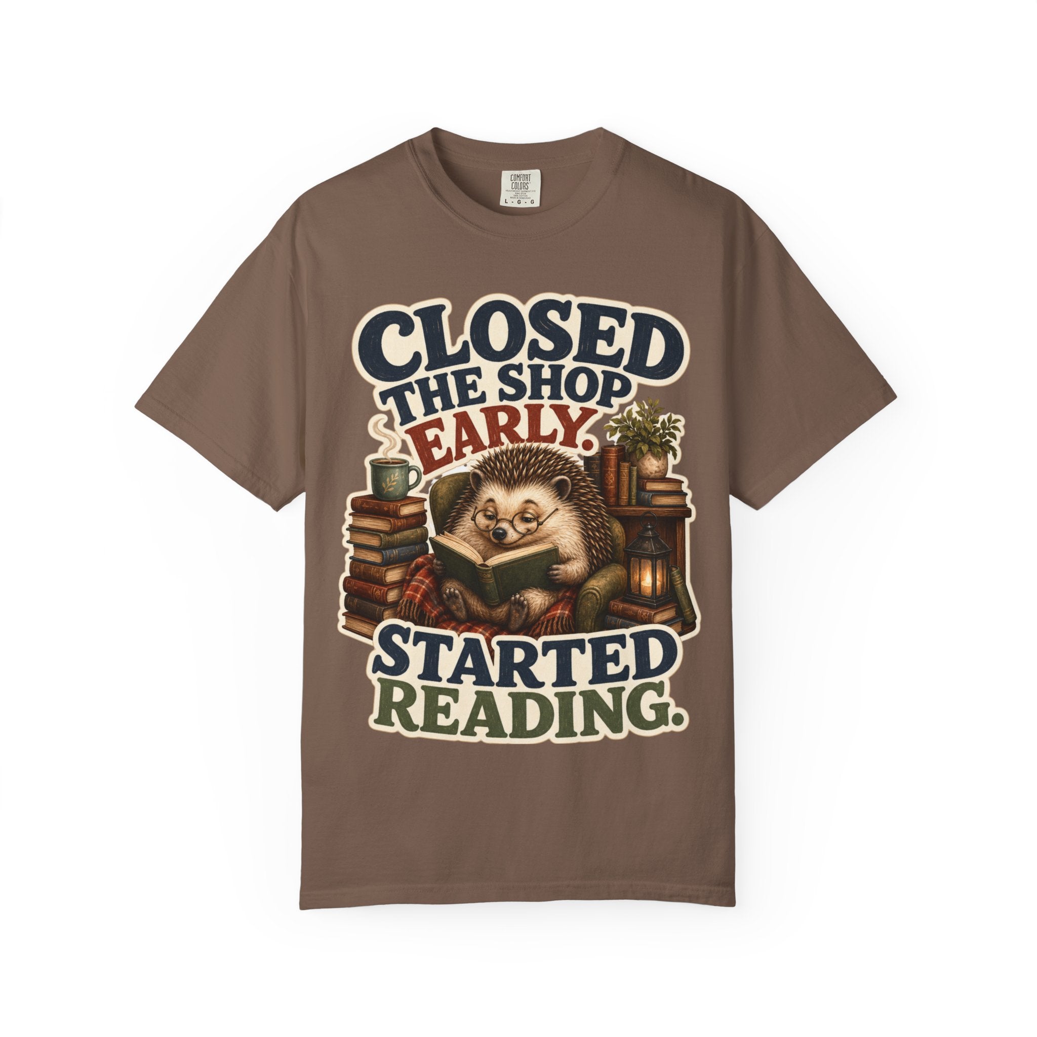 Hedgehog Bookstore Owner T-Shirt