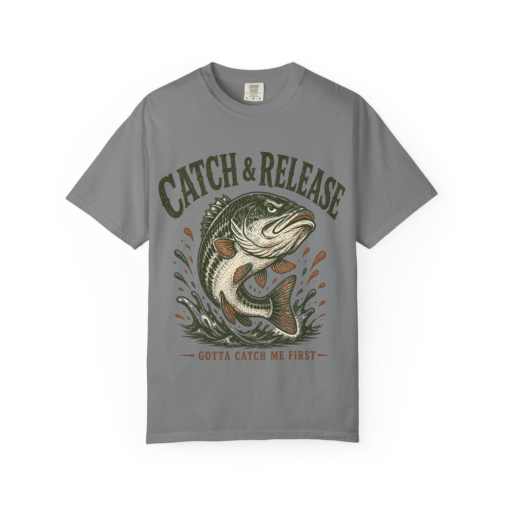 Bass Fishing T-Shirt — "Gotta Catch Me First"