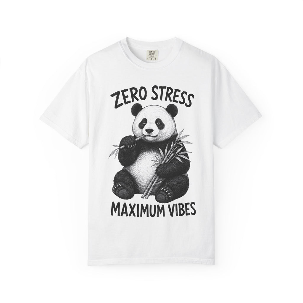 Panda - Zero Stress, Max Vibes T-Shirt