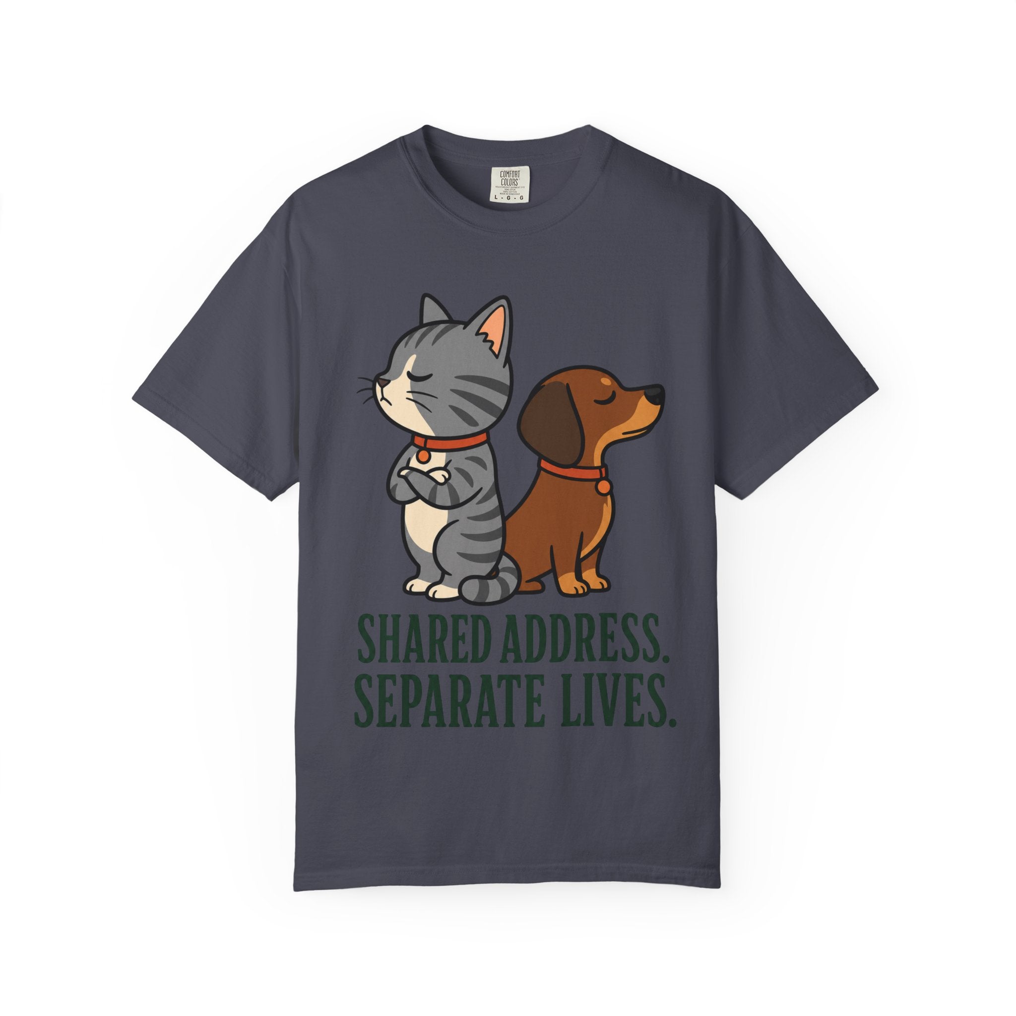 Cat & Dog Shared Address T-Shirt