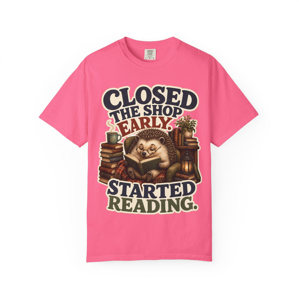 Hedgehog Bookstore Owner T-Shirt
