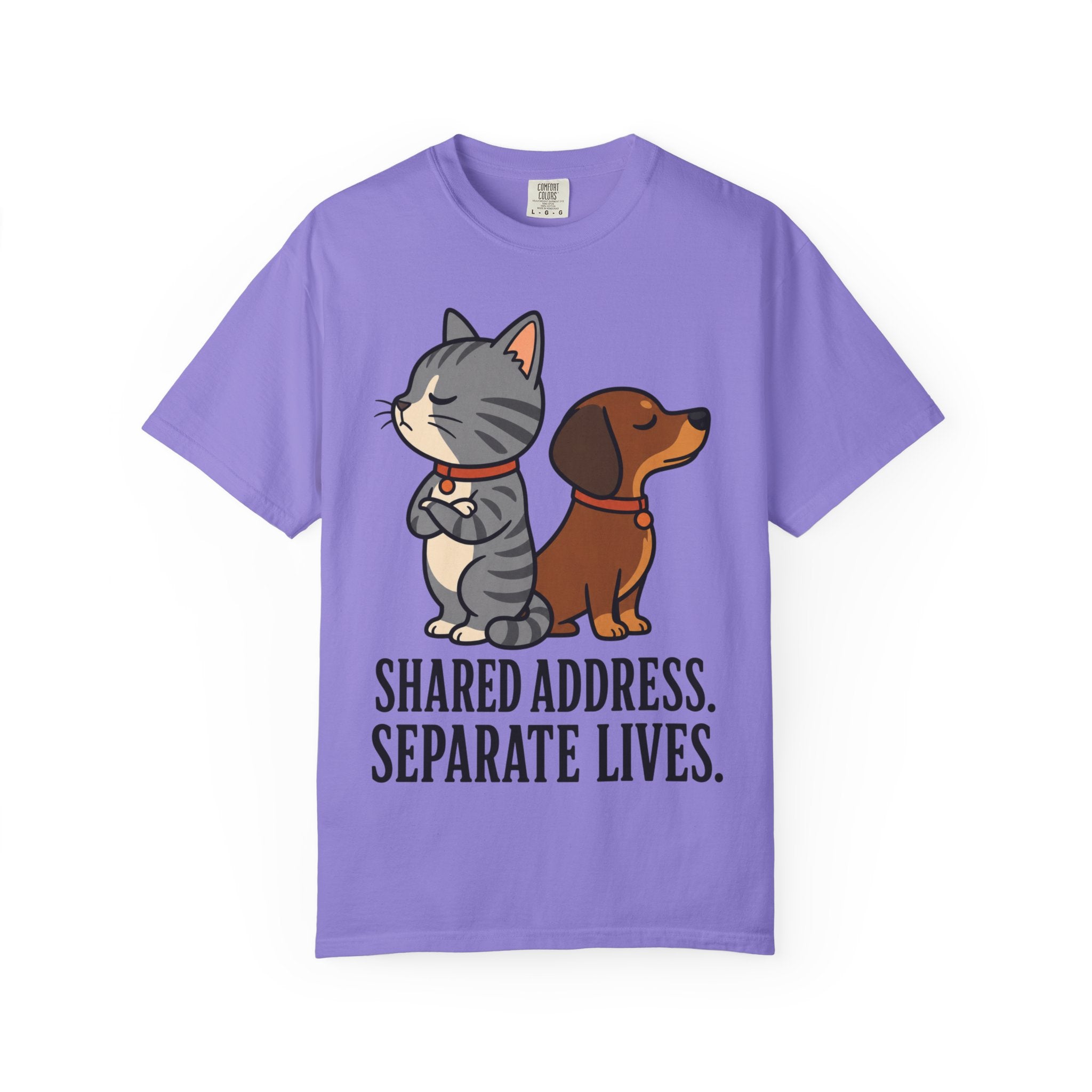 Cat & Dog Shared Address T-Shirt