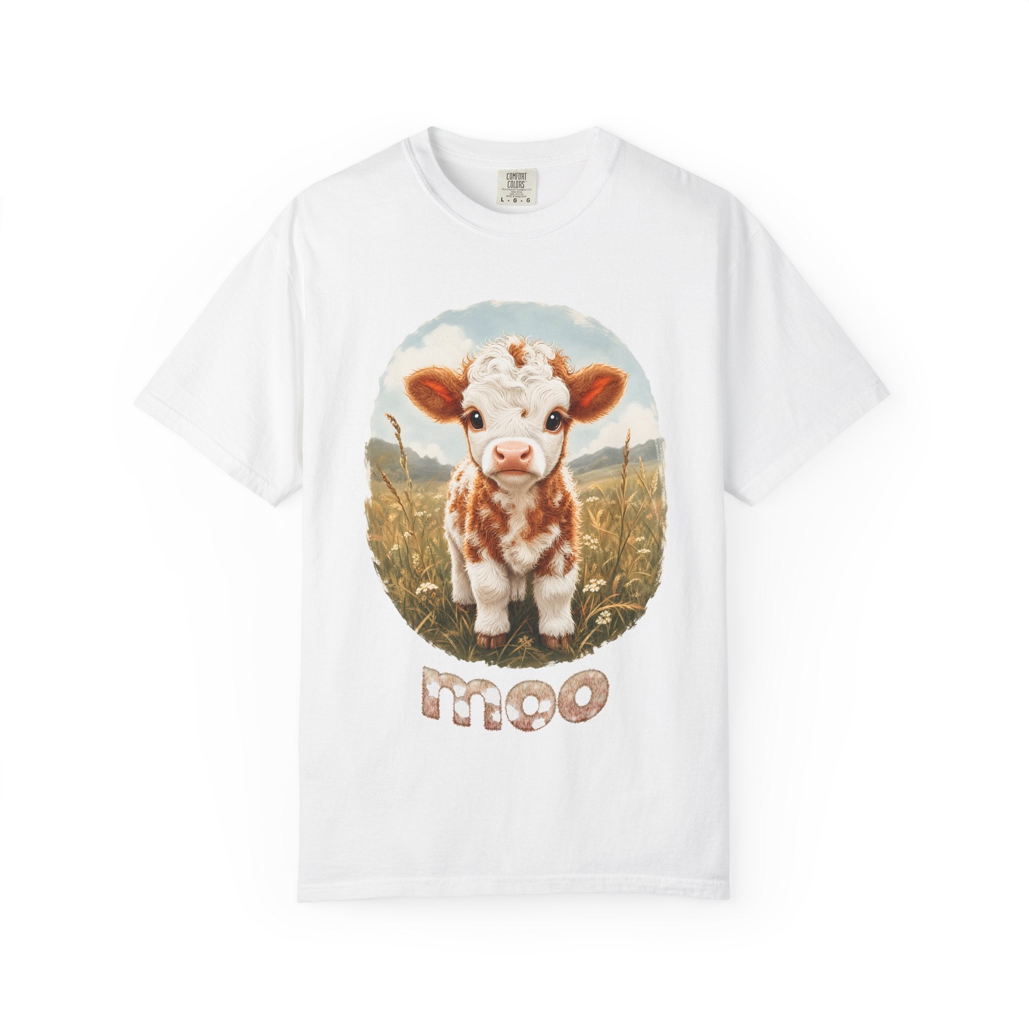 Highland Cow Calf 'Moo' T-Shirt