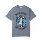 Raccoon - Social Battery Empty T-Shirt