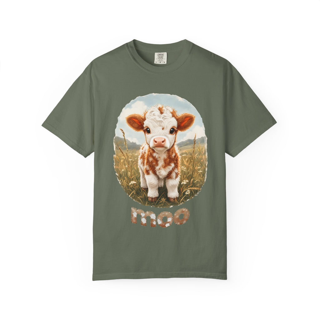 Highland Cow Calf 'Moo' T-Shirt