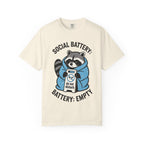 Raccoon - Social Battery Empty T-Shirt
