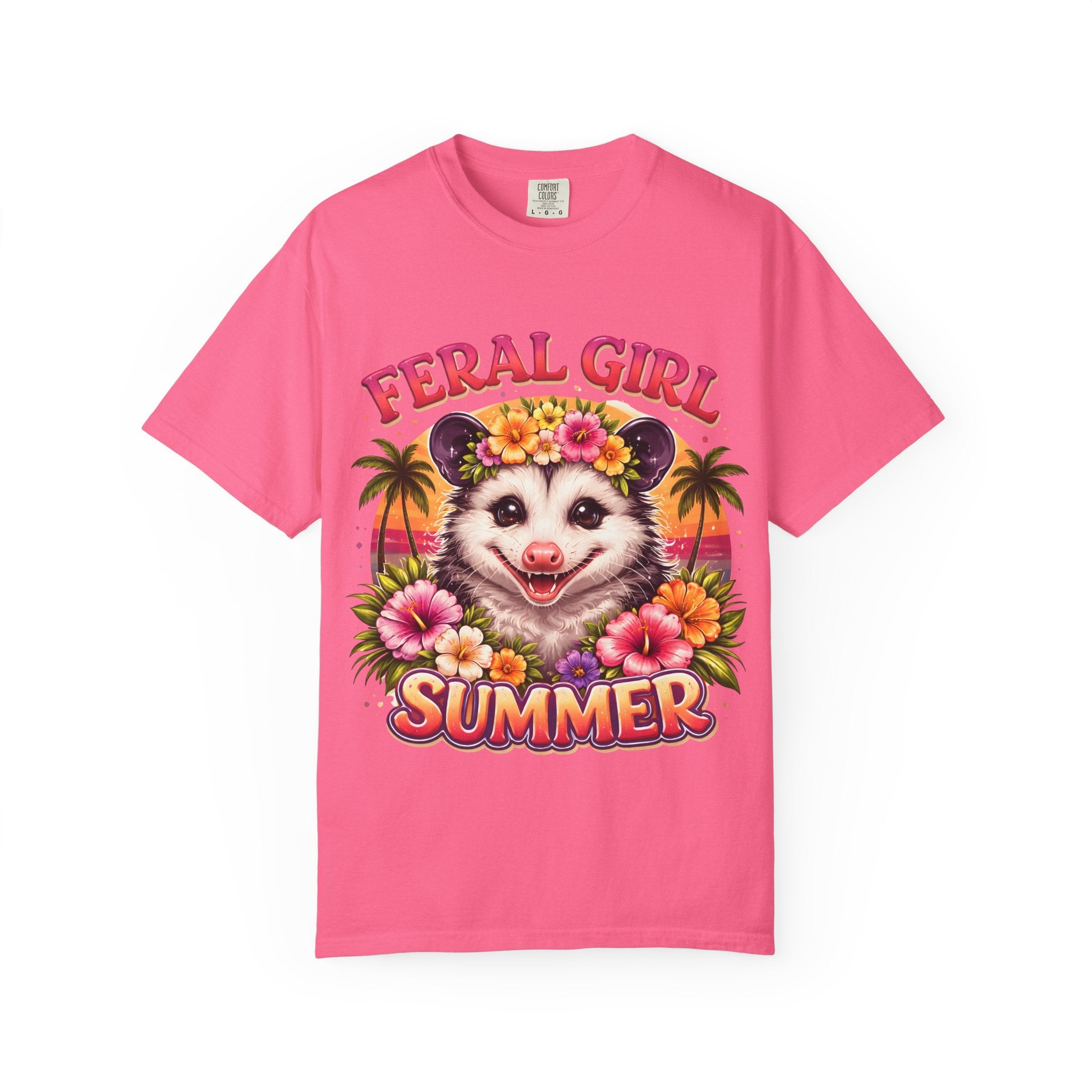 Feral Girl Summer Opossum T-Shirt