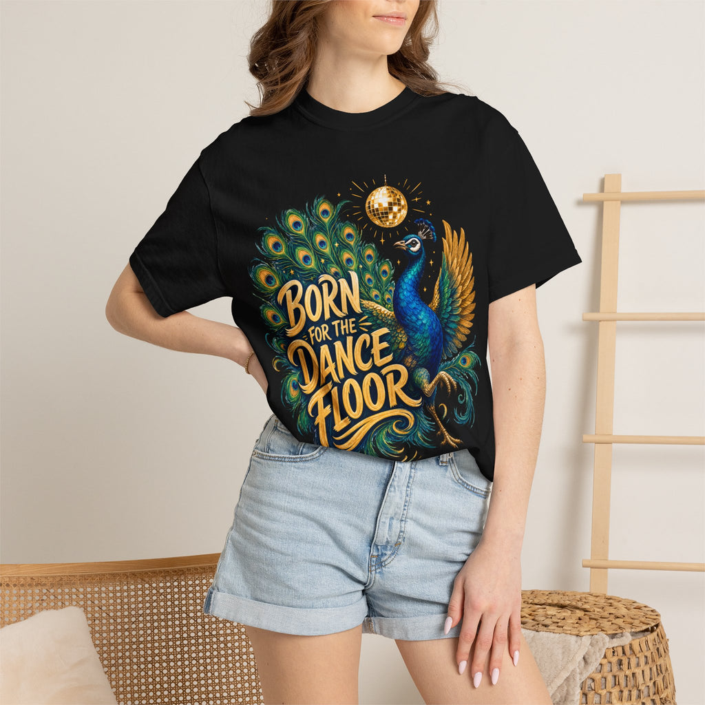 Peacock Born To Dance T-Shirt