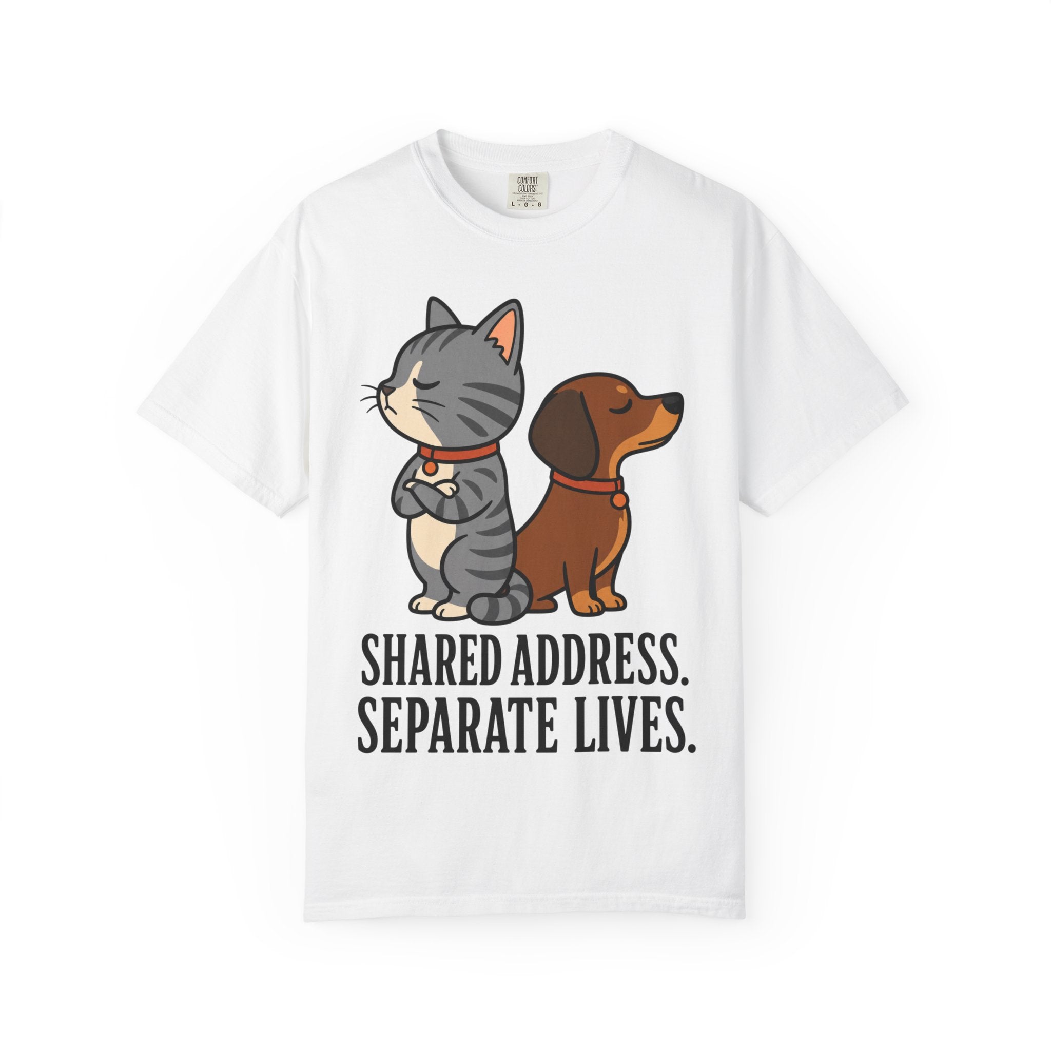 Cat & Dog Shared Address T-Shirt
