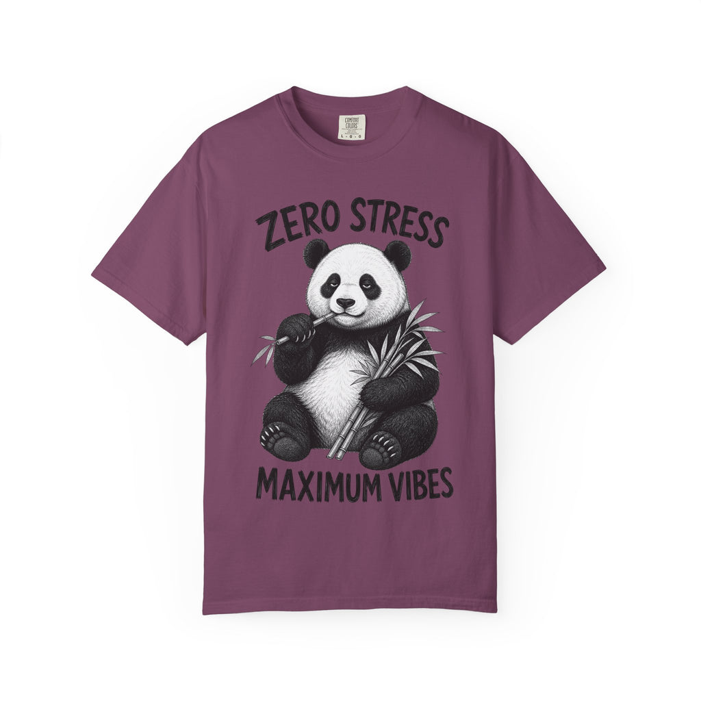Panda - Zero Stress, Max Vibes T-Shirt