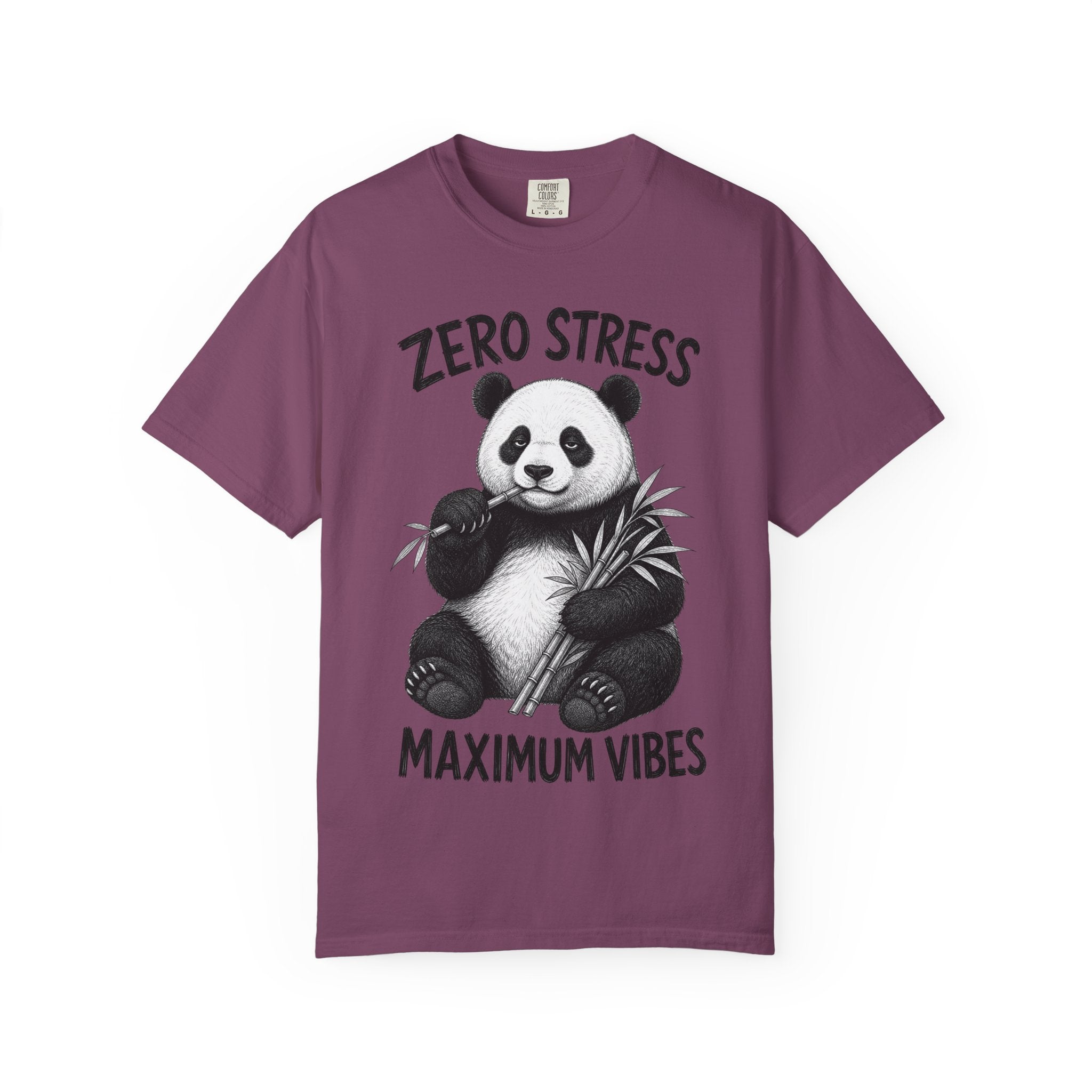 Panda - Zero Stress, Max Vibes T-Shirt