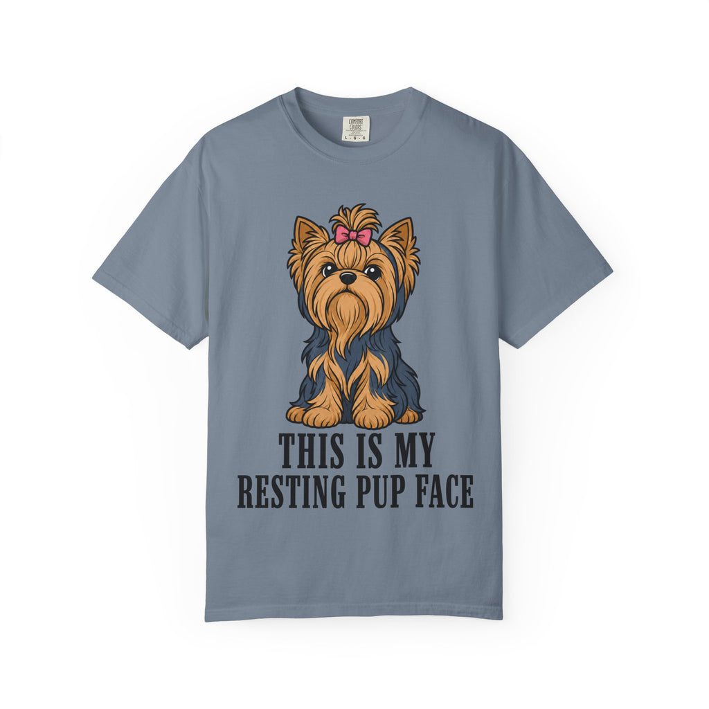 Dog Yorkshire Resting Pup Face T-Shirt