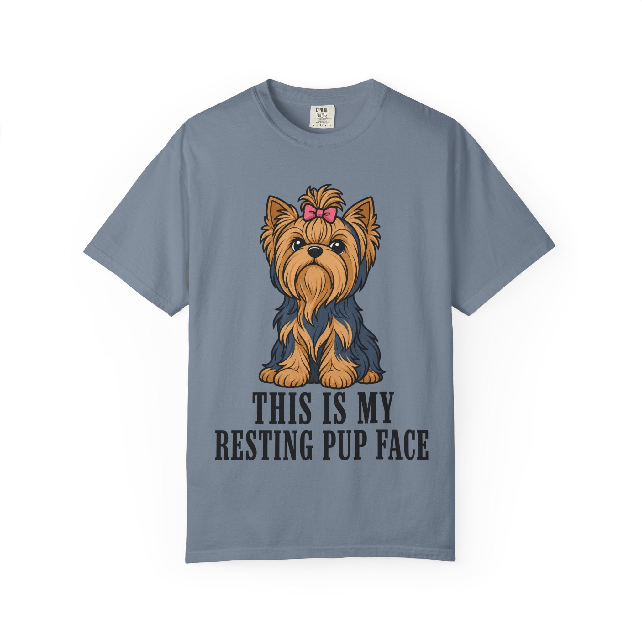 Dog Yorkshire Resting Pup Face T-Shirt
