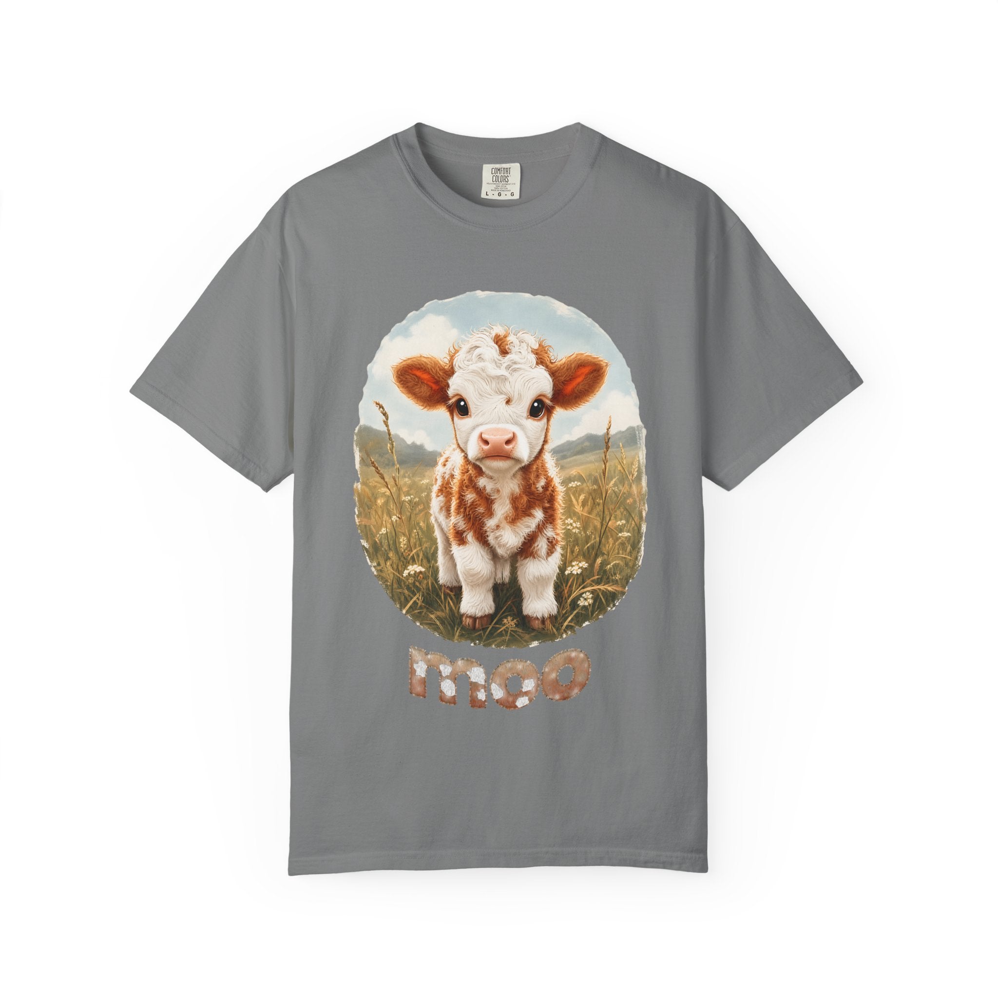 Highland Cow Calf 'Moo' T-Shirt