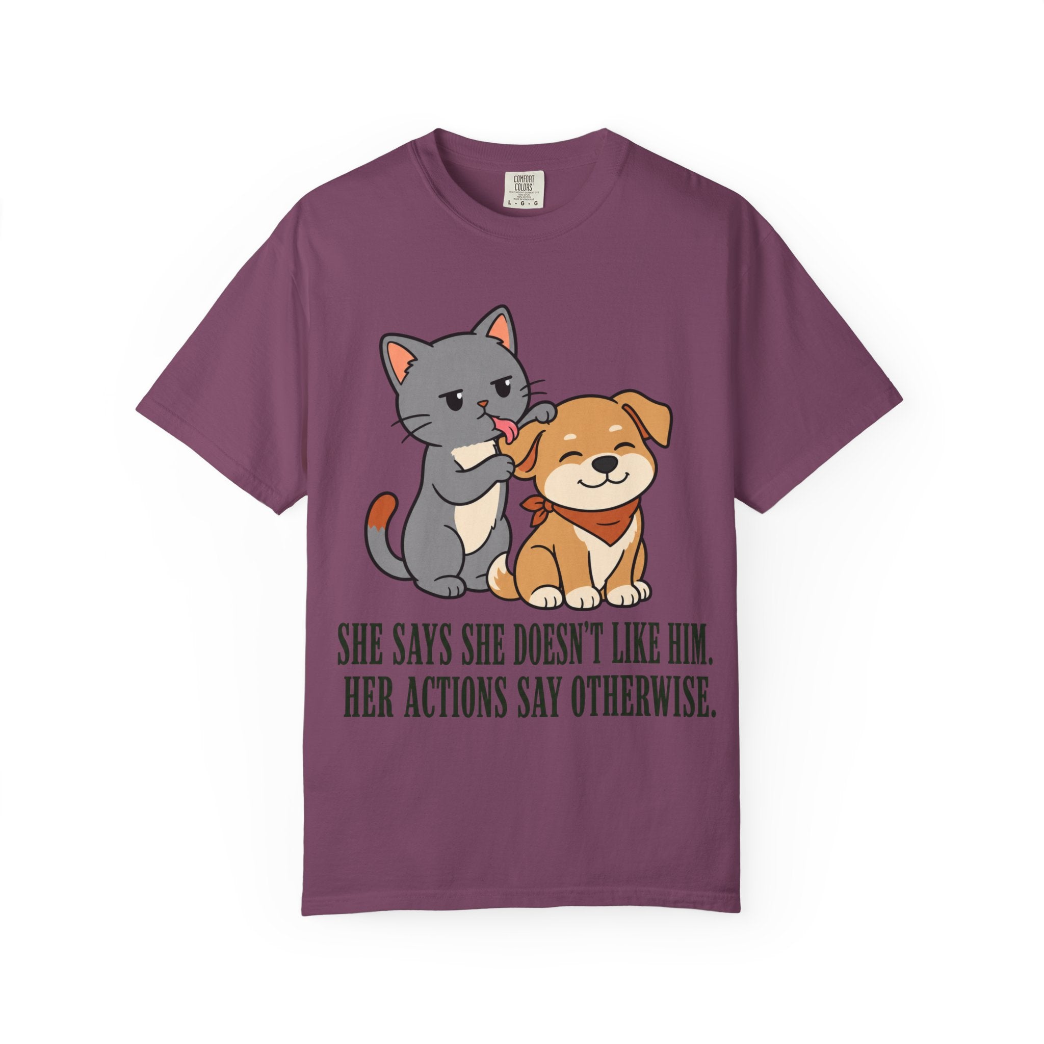 Cat Grooming Dog T-Shirt