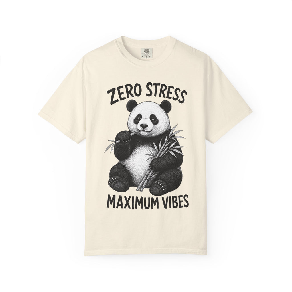 Panda - Zero Stress, Max Vibes T-Shirt