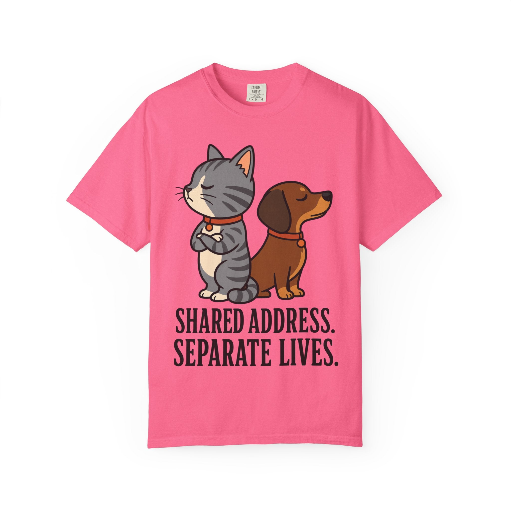 Cat & Dog Shared Address T-Shirt