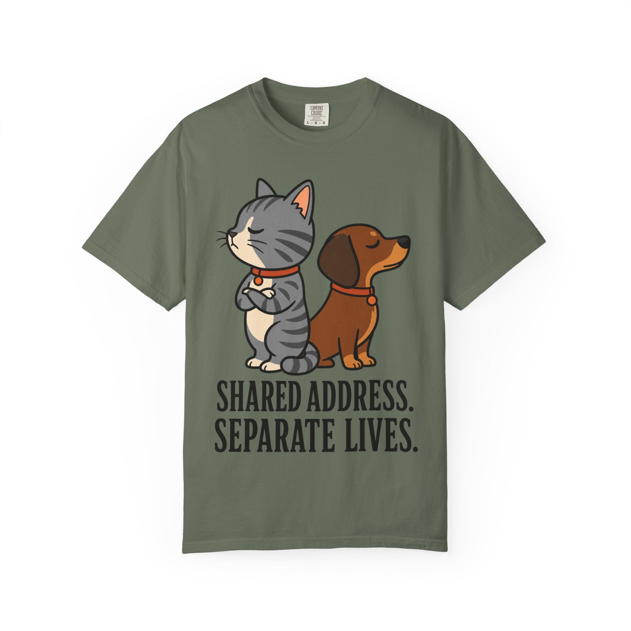 Cat & Dog Shared Address T-Shirt