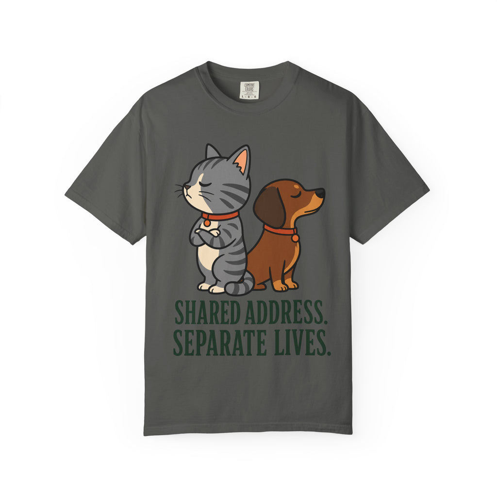 Cat & Dog Shared Address T-Shirt