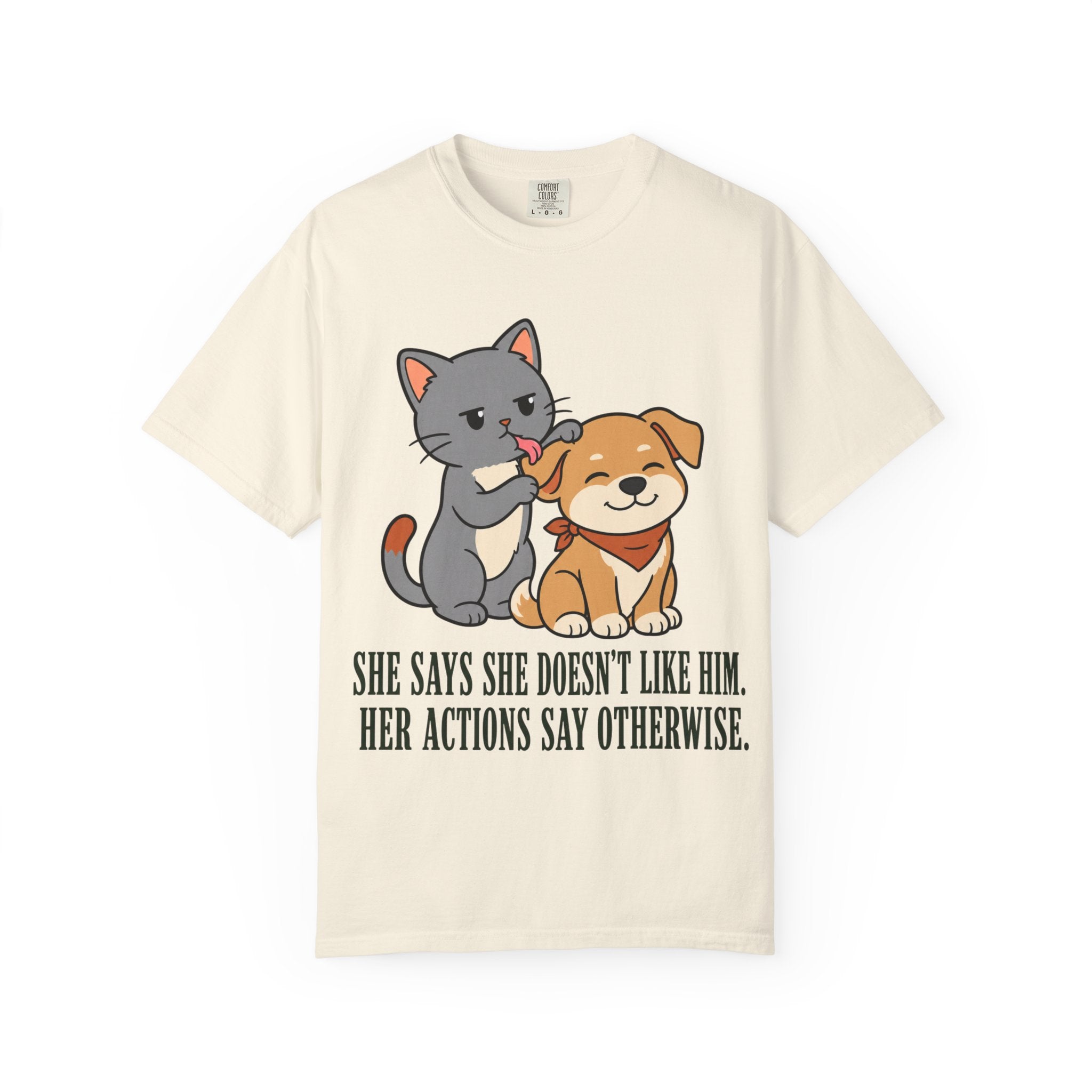 Cat Grooming Dog T-Shirt