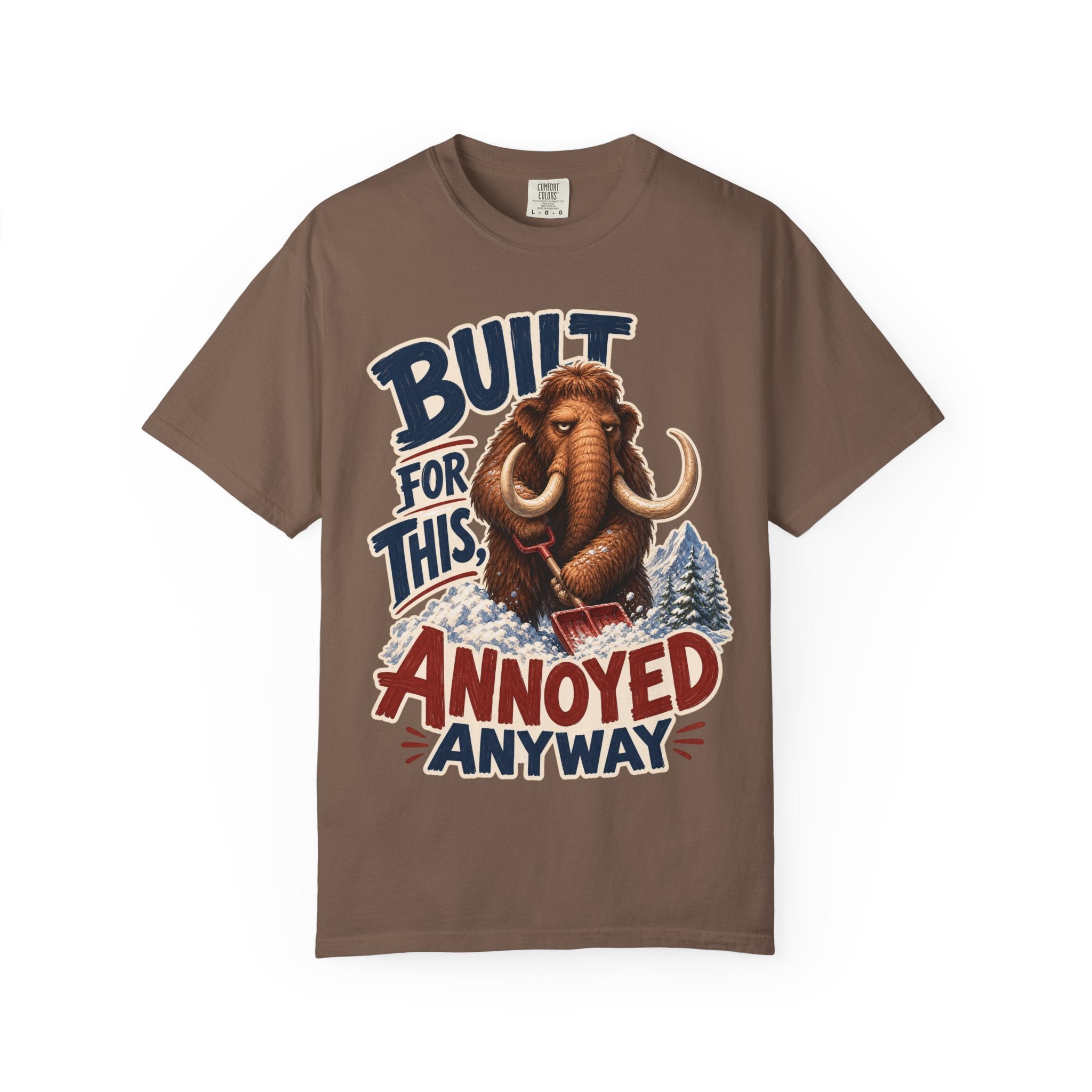 Wooley Mammoth Snow Shovel T-Shirt