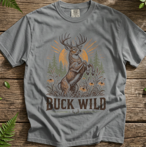 Deer Hunting T-Shirt - Buck Wild