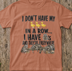 Ducks in a Row - Raccoons T-Shirt