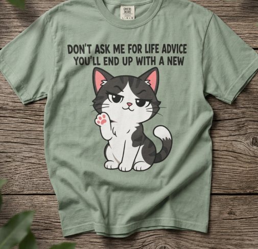 Cat Life Advice T-Shirt