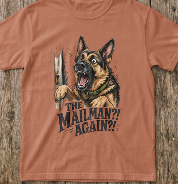 German Shepherd Mailman Again! T-Shirt