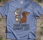 Cat & Dog Shared Address T-Shirt
