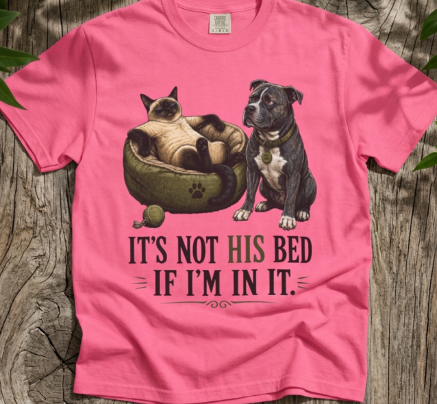 Cat Claims Bed T-Shirt