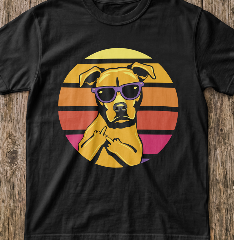 Pitbull Finger T-Shirt