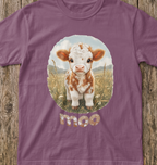 Highland Cow 'MOO' T-Shirt