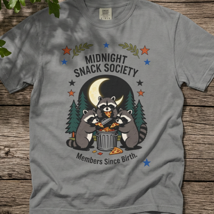 Raccoon - Midnight Snack Society T-Shirt