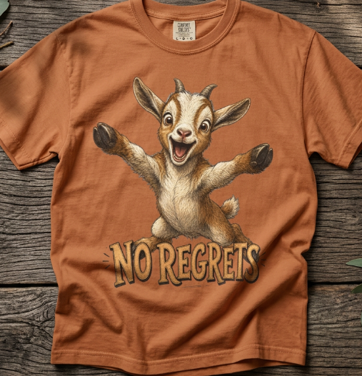 Baby Goat No Regrets T-Shirt