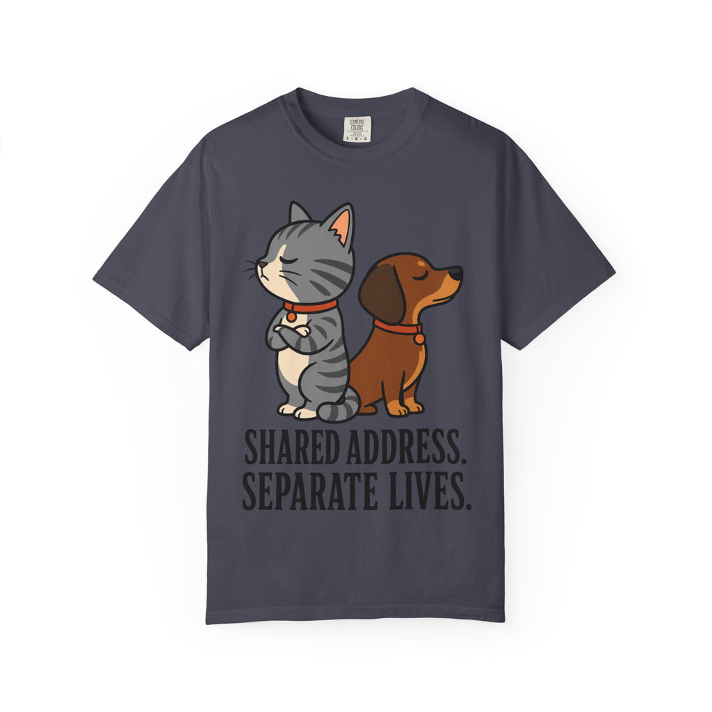 Cat & Dog Shared Address T-Shirt