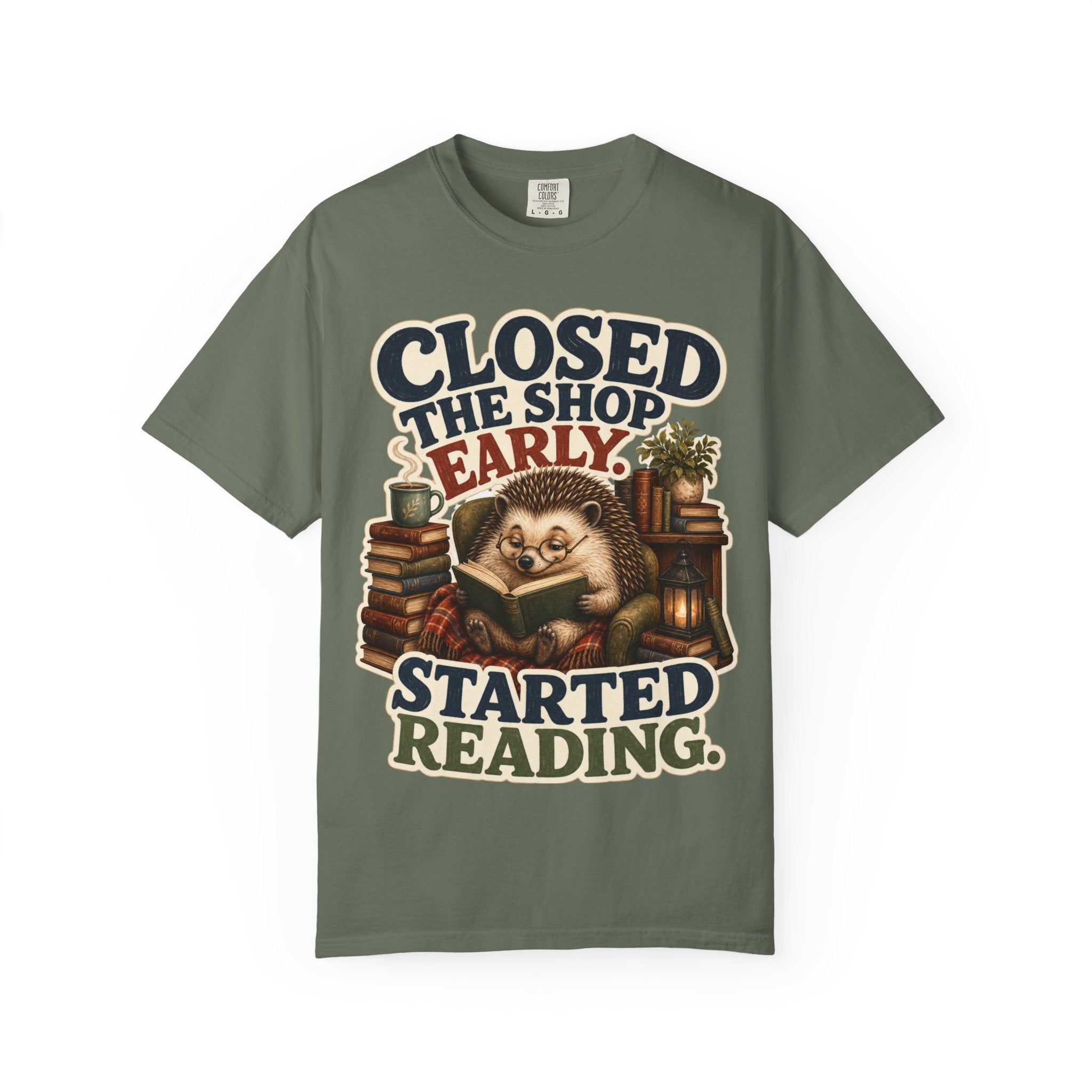Hedgehog Bookstore Owner T-Shirt