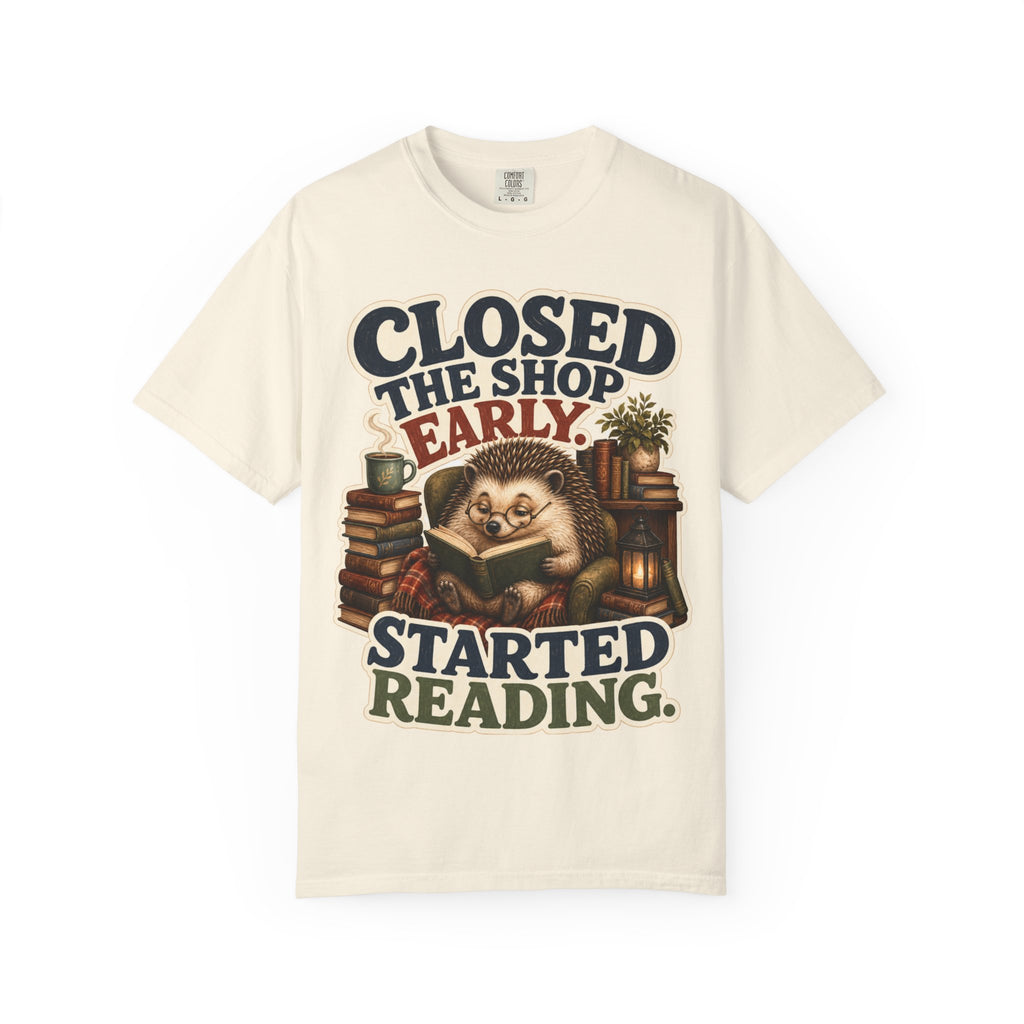 Hedgehog Bookstore Owner T-Shirt