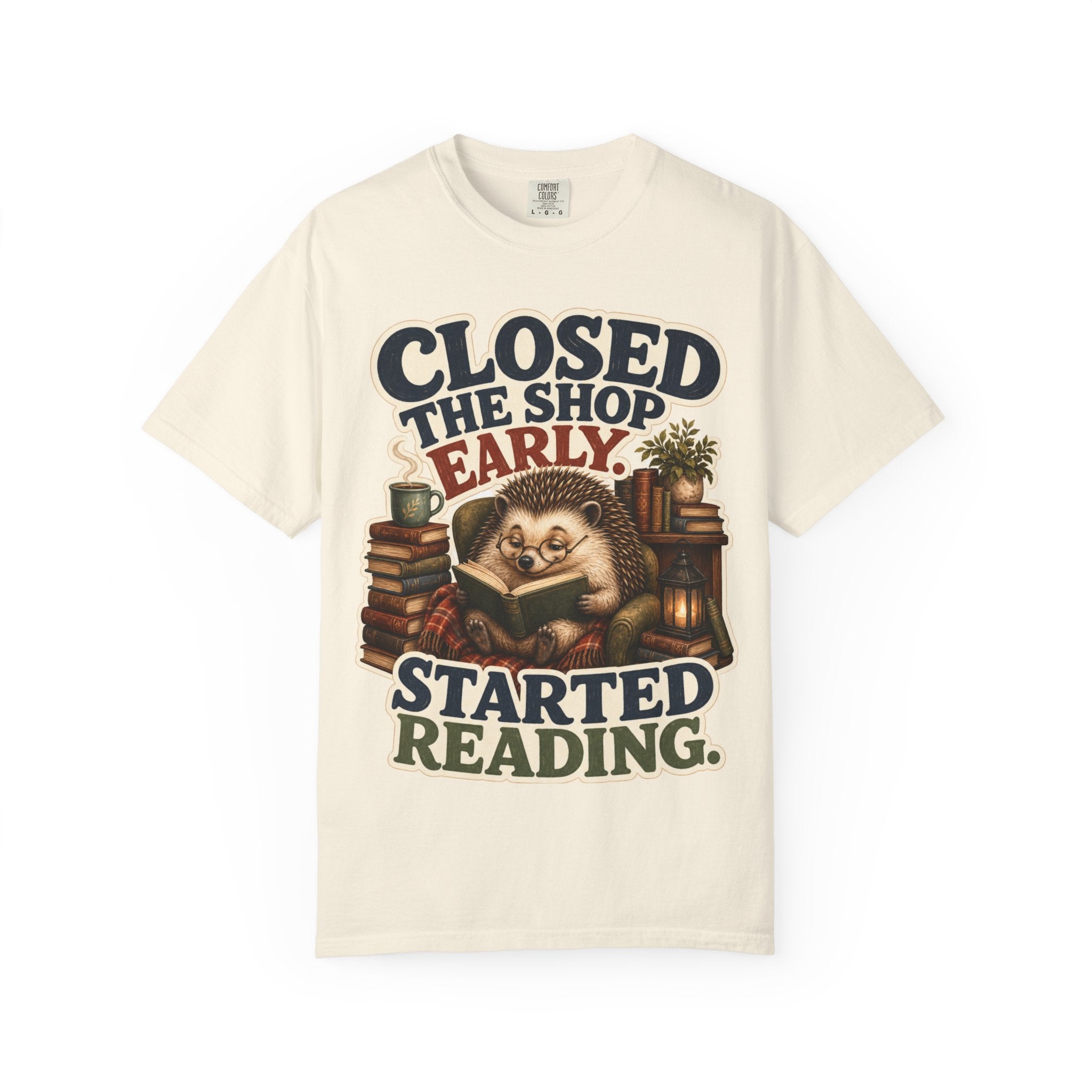 Hedgehog Bookstore Owner T-Shirt